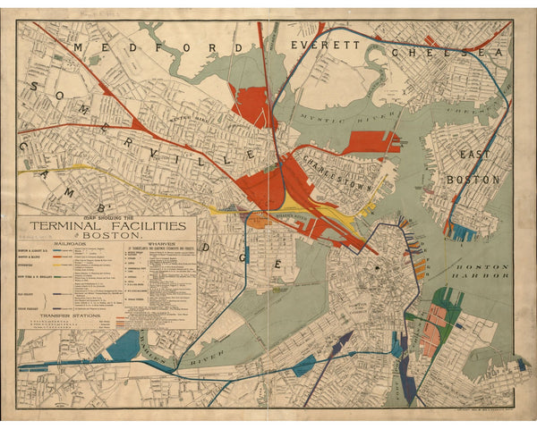 Boston Terminal Facilities, 1893 — 8×10 poster preview