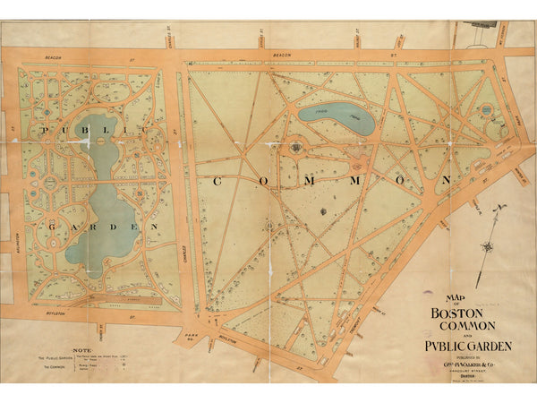 Boston Common & Public Garden, 1901 — 12×16 poster preview