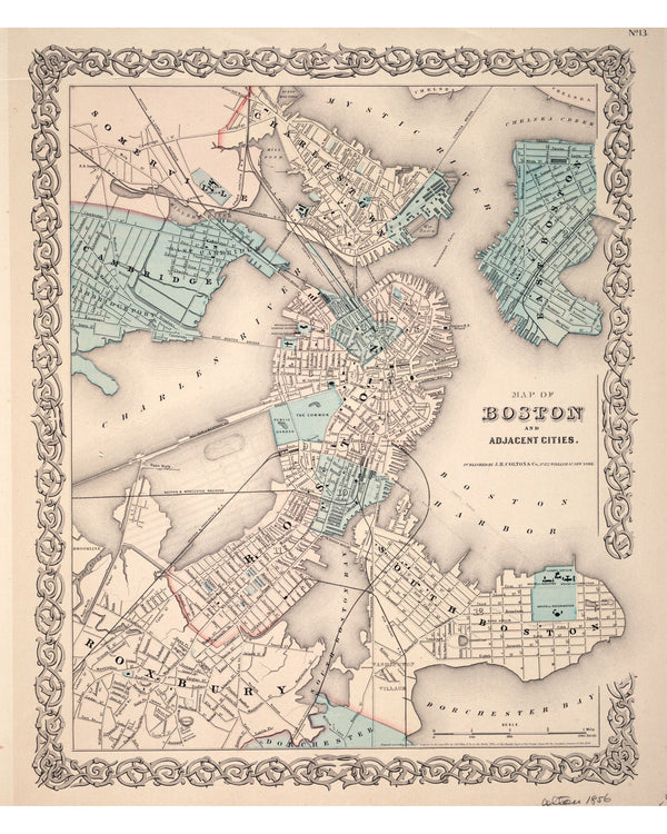 Back Bay Before the Fill, 1855 — 8×10 poster preview