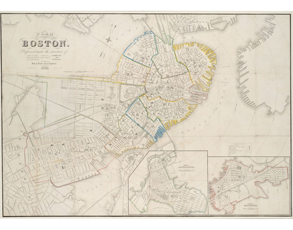 Boston Wards, 1861 — 11×14 poster preview