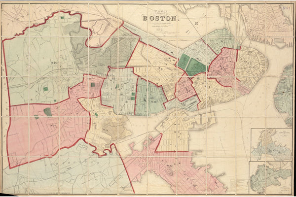 Boston Wards, 1870 — 12×18 poster preview