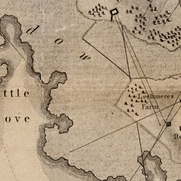 A plan of Boston in New England with its environs — detail 1