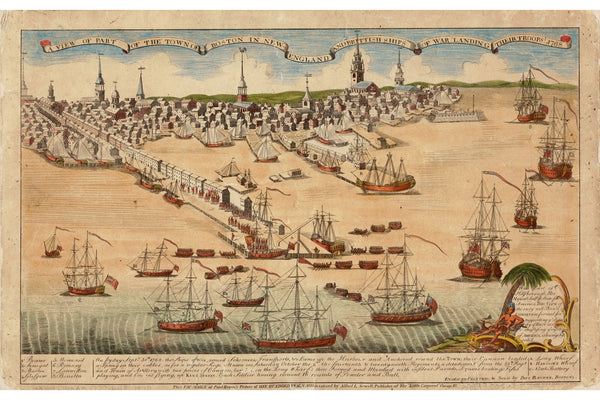 British Troops Landing, 1768 — 12×18 poster preview