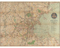 Boston Bicycle Routes, 1898 — 8×10 poster preview
