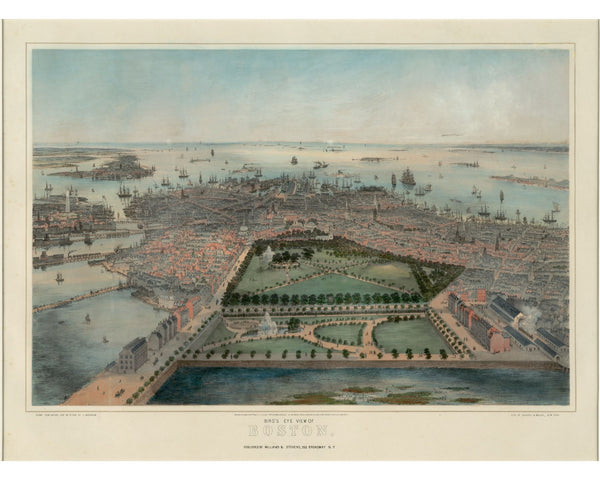 Boston from the Air, 1850 — 8×10 poster preview