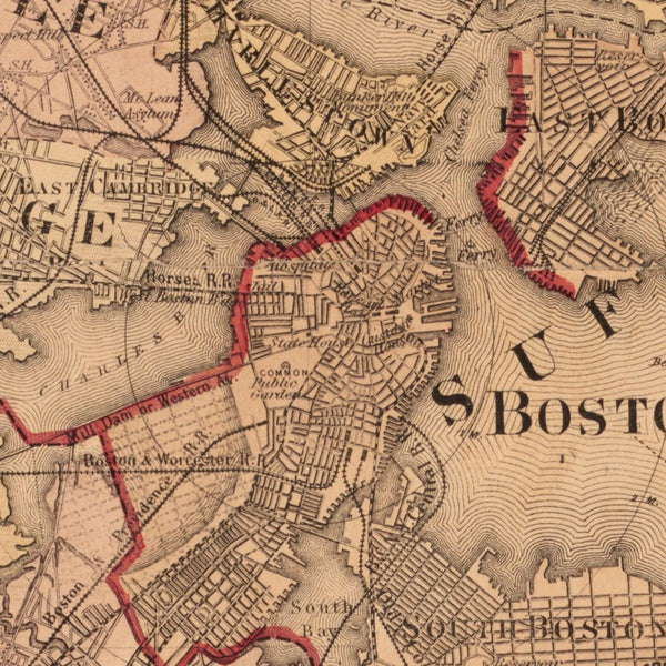 Chart of Boston Harbor and Massachusetts Bay — detail 1