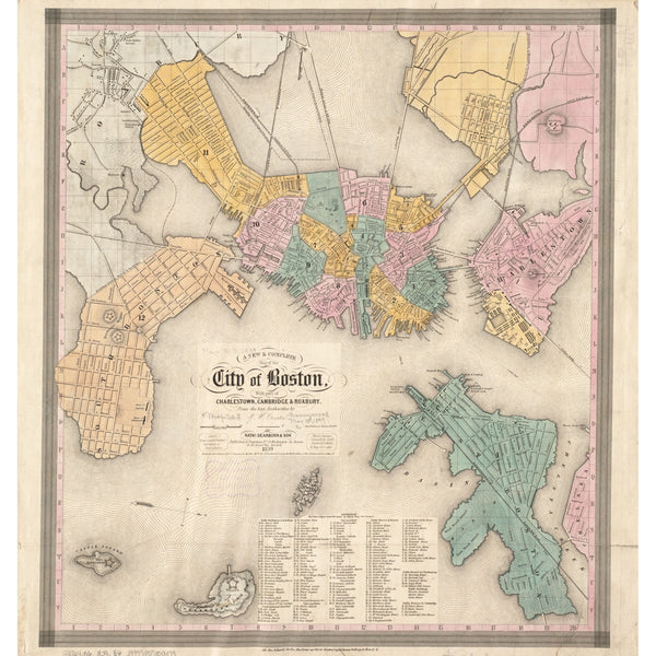 Boston Wards, 1839 — 10×10 poster preview