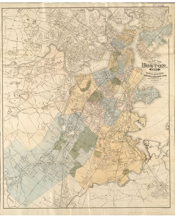 Boston Directory Map, 1893 — 8×10 poster preview
