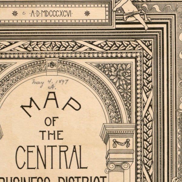 Map of the central business district of Boston — detail 1