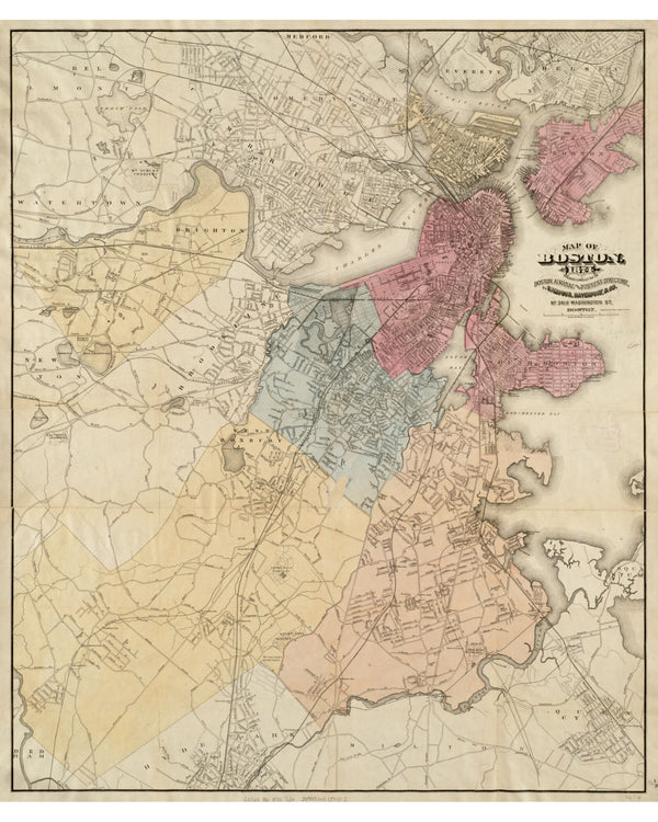 Boston Annexations, 1874 — 8×10 poster preview