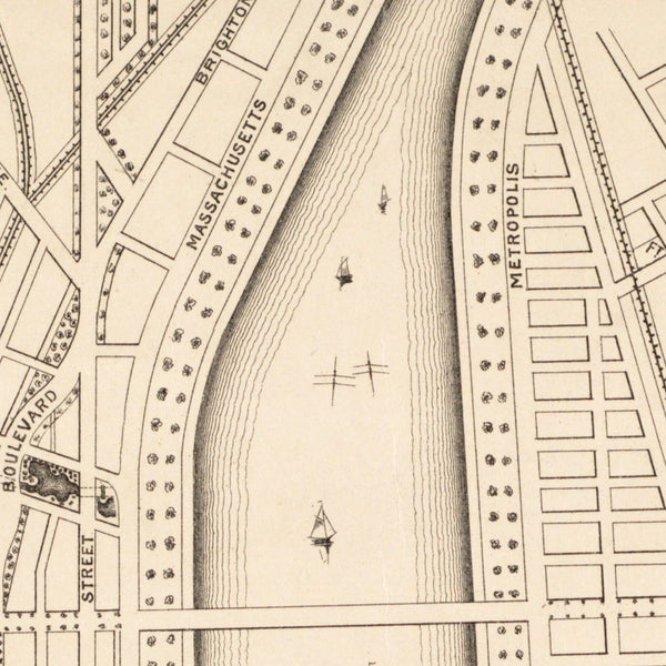 New Boston and Charles River Bay — detail 1