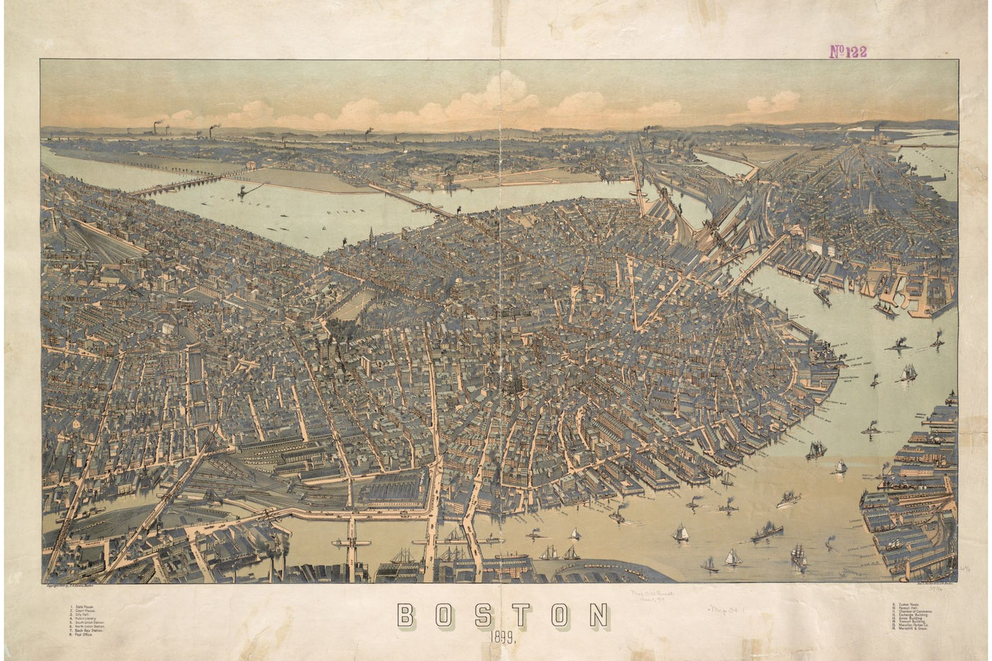 Back Bay Complete, 1899 — 12×18 poster preview