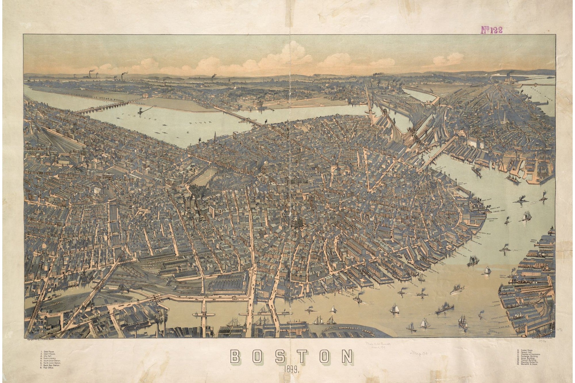 Back Bay Complete, 1899 — 12×18 poster preview