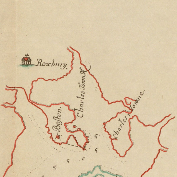 This harbour of Boston — detail 1