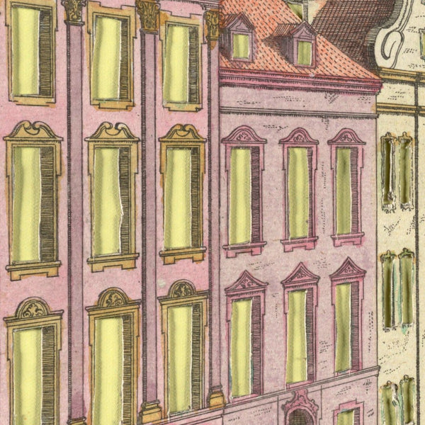 Prospect der König Strasse gegen das land thor zu Boston — detail 1