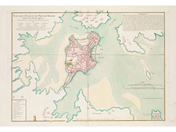 Boston, Plan Francais, 1764 — 12×16 poster preview