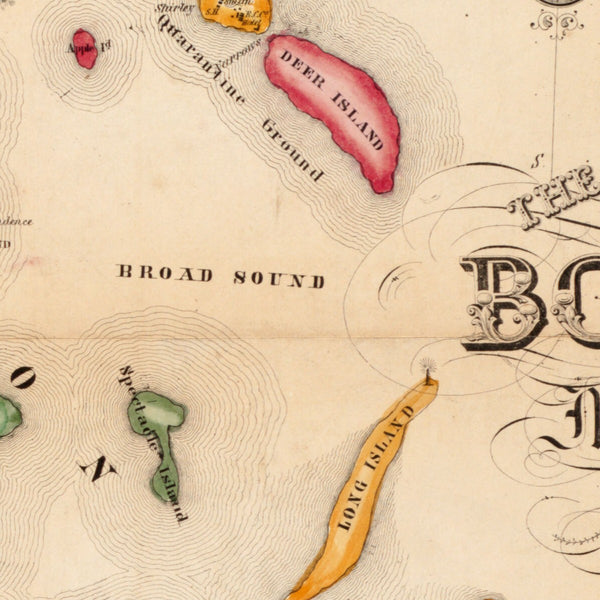 Map of the city and vicinity of Boston Massachusetts — detail 1