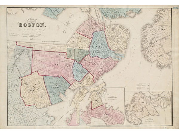 Boston Engineering Plan, 1867 — 12×16 poster preview