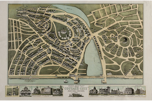 Cottage City, Martha's Vineyard, 1880 — 12×18 poster preview