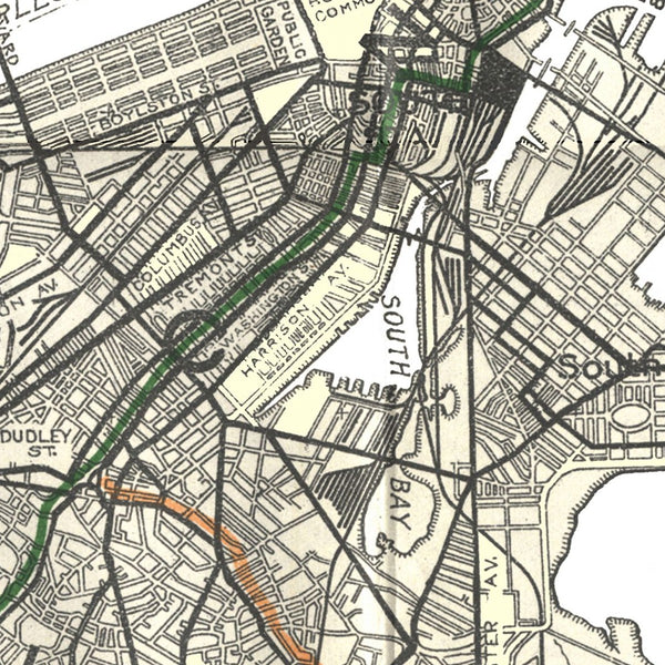 Street railways of Boston and vicinity Jan. 1914 — detail 1