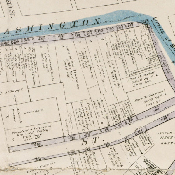Plan of burnt district, by fire of Nov. 9th and 10th 1872 — detail 1