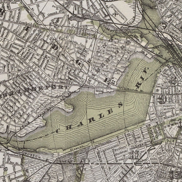 Map of Boston and vicinity — detail 1