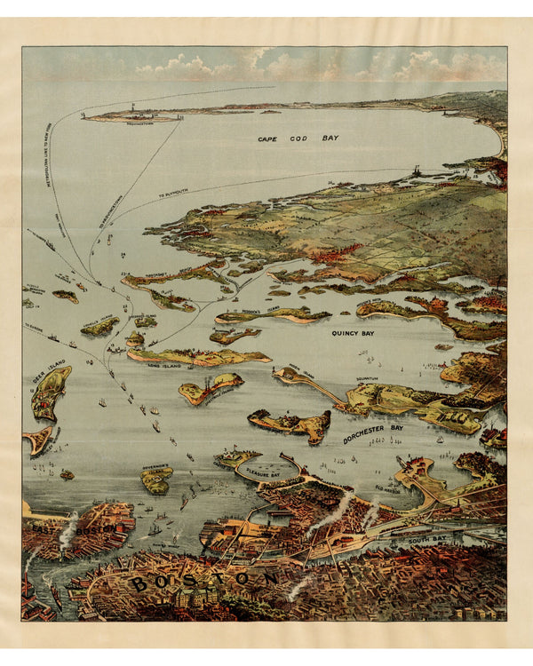 Harbor Islands to Provincetown, 1901 — 8×10 poster preview