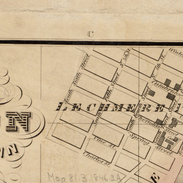 Plan of Boston comprising a part of Charlestown and Cambridge — detail 1