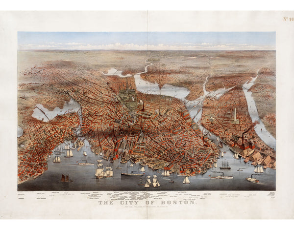 Boston from the Northeast, 1873 — 11×14 poster preview