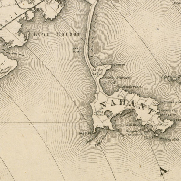 Map of Boston (as it should be) and the country adjacent, with proposed harbor improvements, etc — detail 1