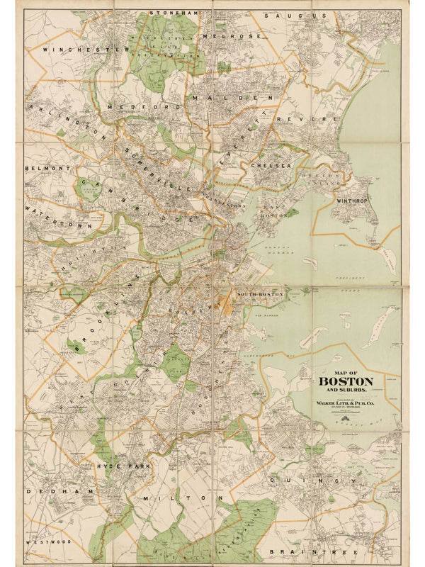 Greater Boston, 1909 — 12×16 poster preview
