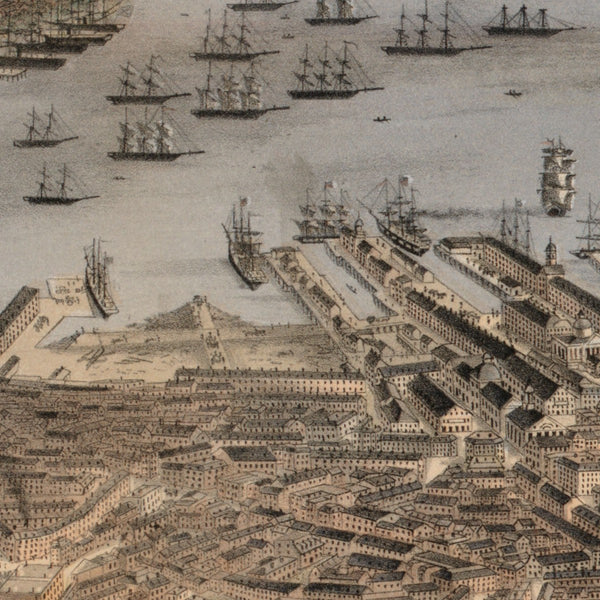 View of Boston, July 4th 1870 — detail 1