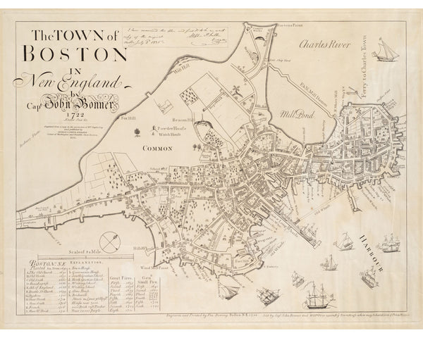 Bonner's Boston, 1722 — 8×10 poster preview