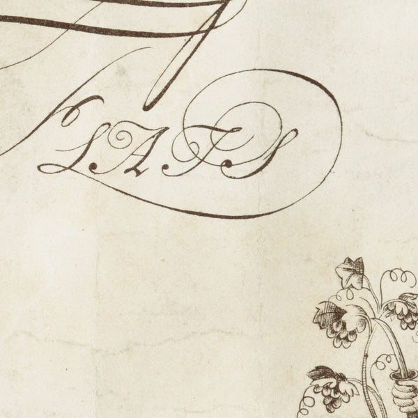 To His Excellency William Burnet, Esqr., this Plan of Boston in New England is humbly dedicated — detail 1