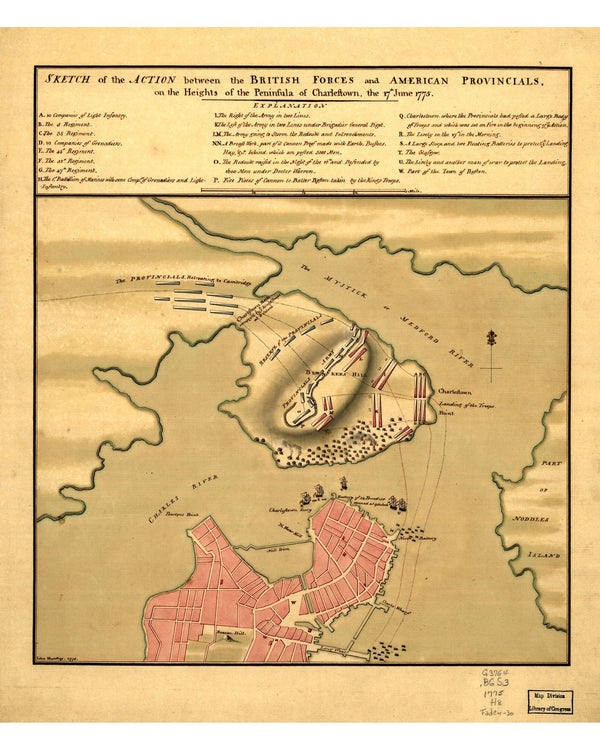 Battle of Bunker Hill, 1775 — 8×10 poster preview