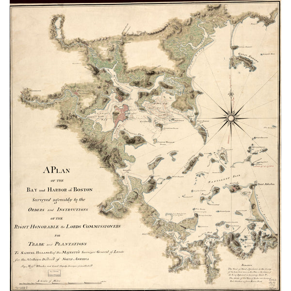 Boston Harbor Survey, 1775 — 10×10 poster preview